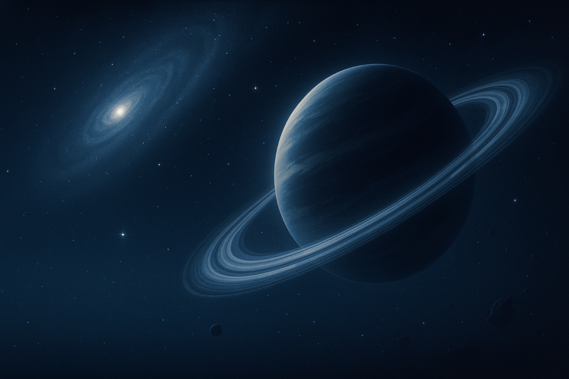 Space and Spaceship Banner